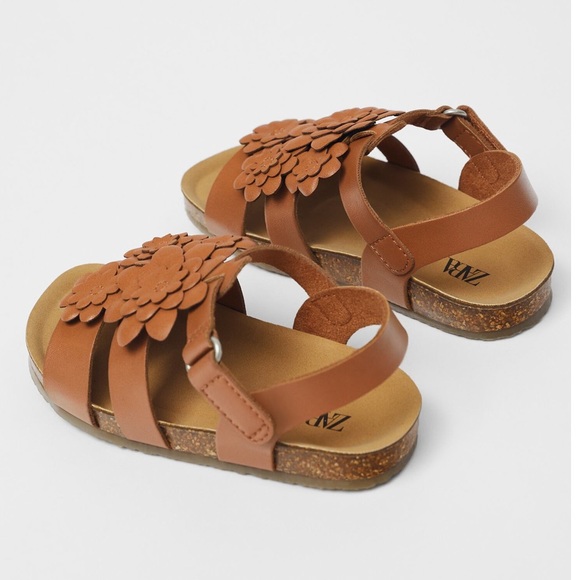 NWT Zara Baby Floral Sandals size 4.5 - Picture 5 of 6